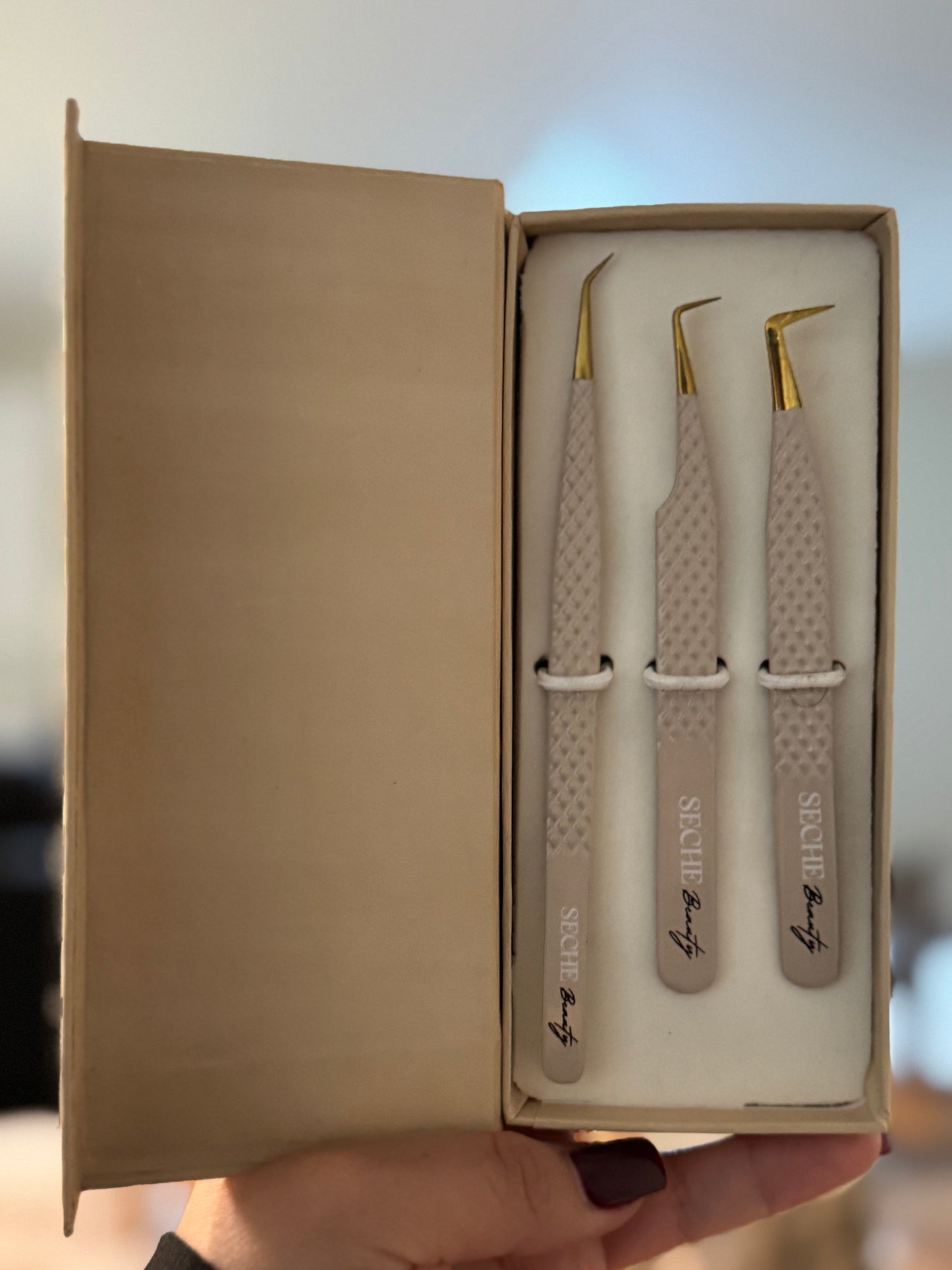 Seche tweezer trio fiber tips