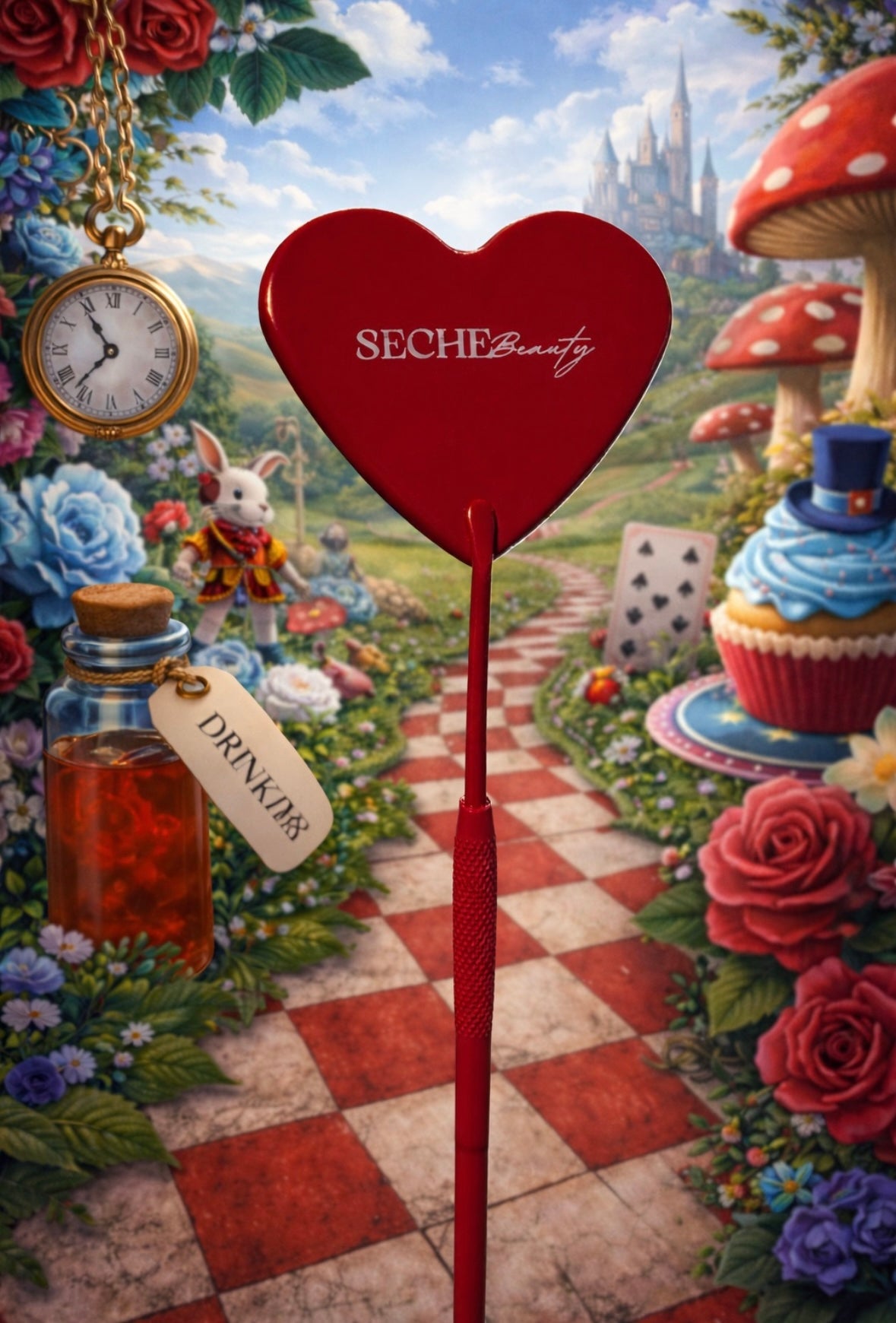 Alice red mirror
