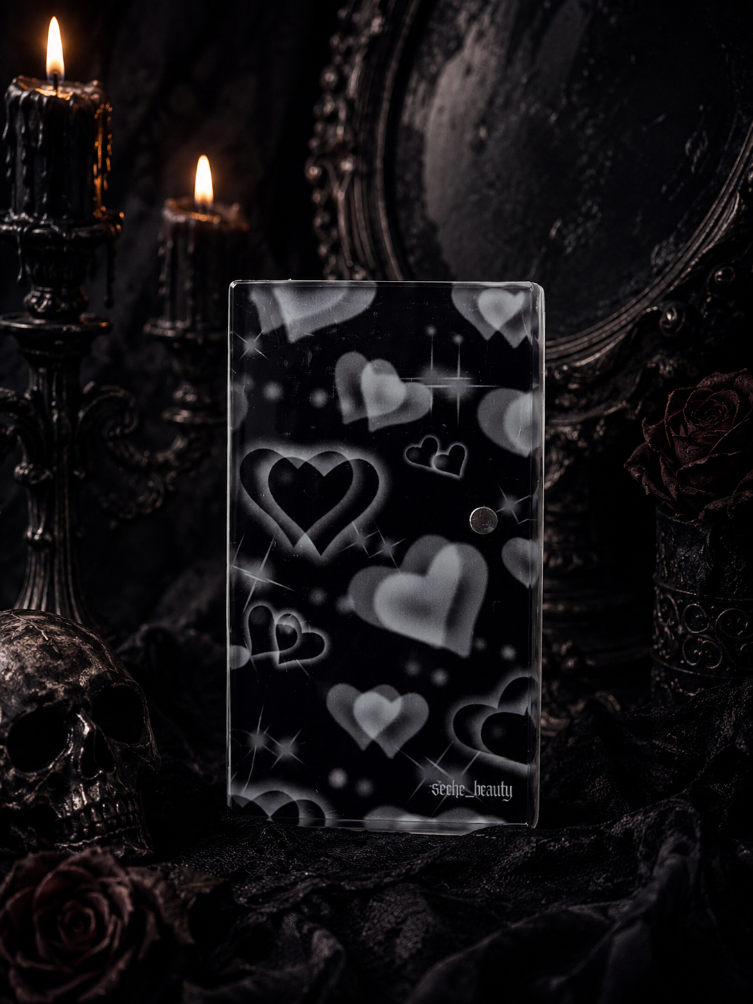 Lash tile chicana hearts