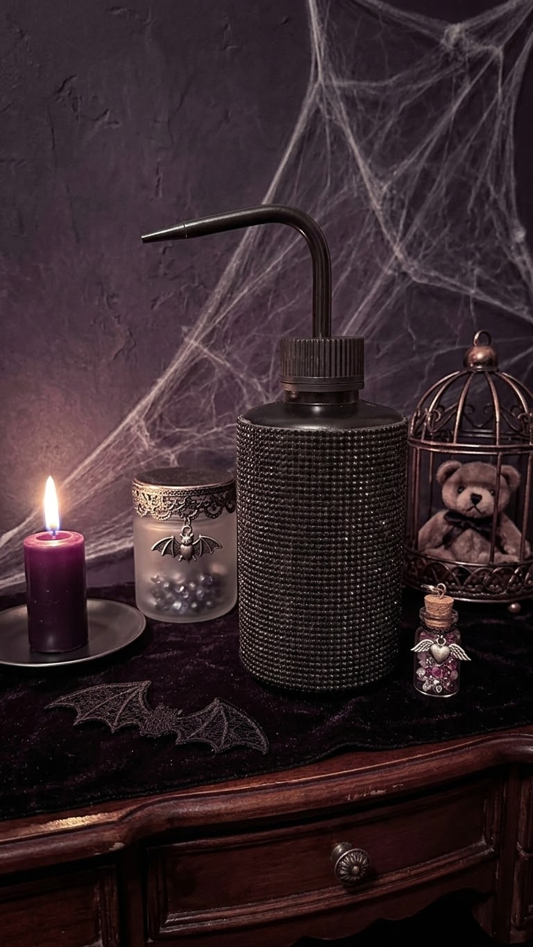 Spooky bedazzled squirt bottle